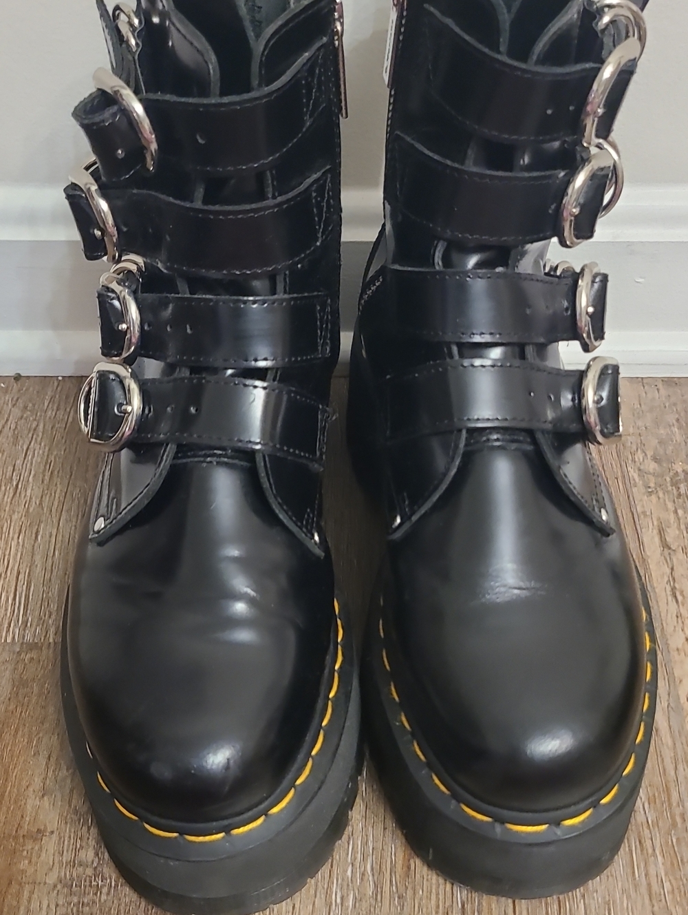 Dr. Martens Jadon Max Hardware Platform Buckle Boots - Picture 3 of 9